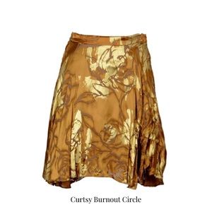 Alice + Olivia Curtsy Burnout Circle Skirt
